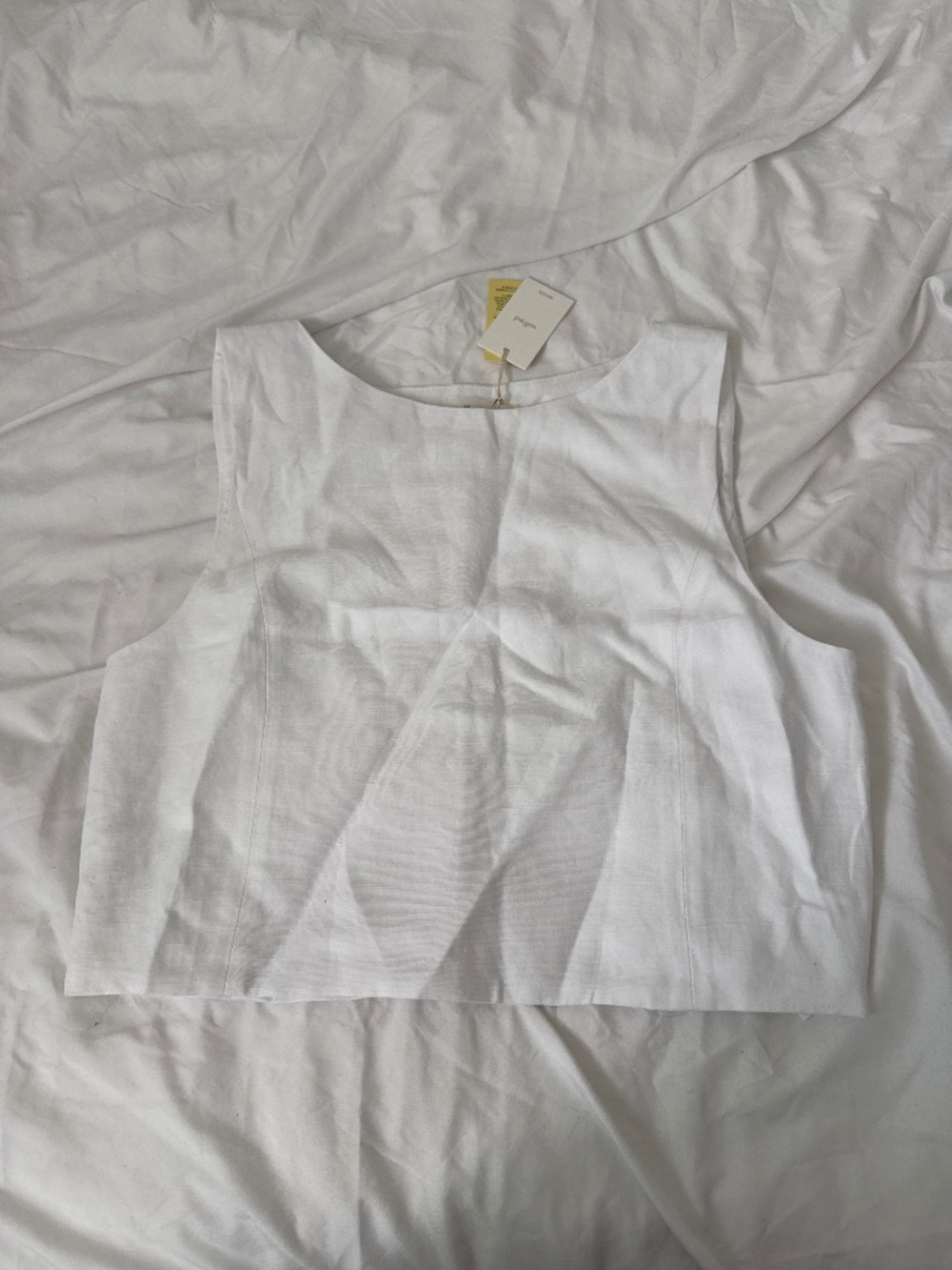 Aritzia linen blend tank top   size large   details: -aritzia cavalier top -NWT